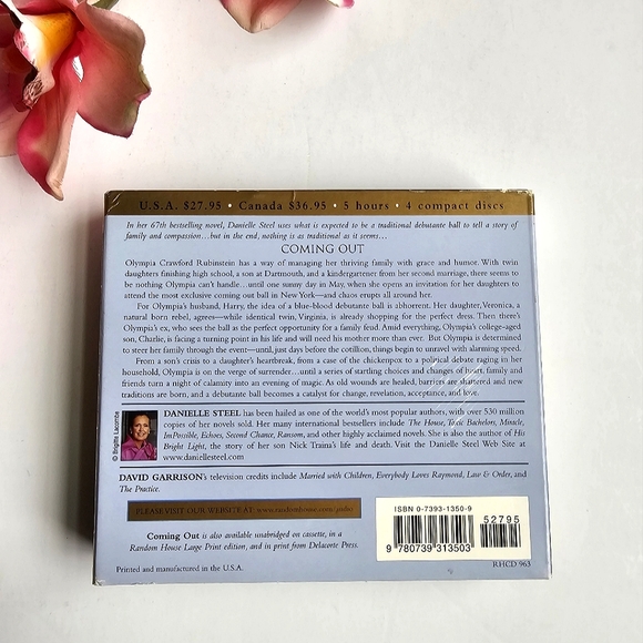 Danielle Steel - Coming Out Read By David Garrison 4 CDs Set Unabridged, 5 Hours - Picture 2 of 8